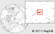 Blank Location Map of Chusovskoy