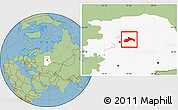 Savanna Style Location Map of Chusovskoy, highlighted grandparent region