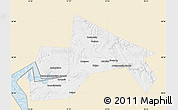 Classic Style Map of Chusovskoy, single color outside