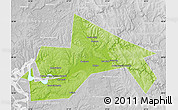 Physical Map of Chusovskoy, lighten, desaturated