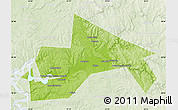 Physical Map of Chusovskoy, lighten