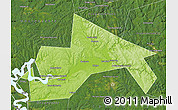 Physical Map of Chusovskoy, satellite outside