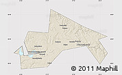 Shaded Relief Map of Chusovskoy, cropped outside