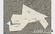 Shaded Relief Map of Chusovskoy, darken