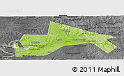 Physical Panoramic Map of Chusovskoy, darken, desaturated
