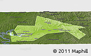 Physical Panoramic Map of Chusovskoy, darken