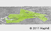 Physical Panoramic Map of Chusovskoy, desaturated