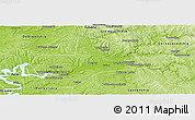 Physical Panoramic Map of Chusovskoy