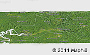 Satellite Panoramic Map of Chusovskoy