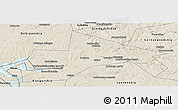 Shaded Relief Panoramic Map of Chusovskoy