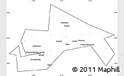 Blank Simple Map of Chusovskoy, cropped outside