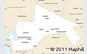 Classic Style Simple Map of Chusovskoy