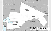 Gray Simple Map of Chusovskoy