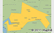 Savanna Style Simple Map of Chusovskoy