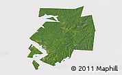 Satellite 3D Map of Dobryanskiy, cropped outside