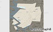 Shaded Relief 3D Map of Dobryanskiy, darken