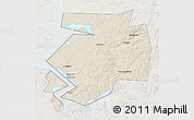 Shaded Relief 3D Map of Dobryanskiy, lighten