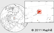 Blank Location Map of Dobryanskiy