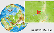 Physical Location Map of Dobryanskiy