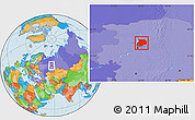 Political Location Map of Dobryanskiy