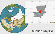 Satellite Location Map of Dobryanskiy, highlighted country, highlighted parent region