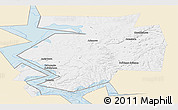 Classic Style Panoramic Map of Dobryanskiy, single color outside