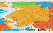 Political Panoramic Map of Dobryanskiy