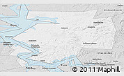 Silver Style Panoramic Map of Dobryanskiy