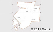 Classic Style Simple Map of Dobryanskiy, cropped outside
