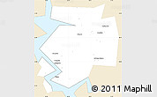 Classic Style Simple Map of Dobryanskiy, single color outside