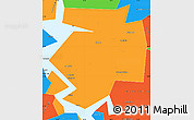 Political Simple Map of Dobryanskiy