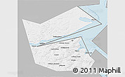Gray 3D Map of Ilyinskiy, single color outside