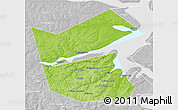 Physical 3D Map of Ilyinskiy, lighten, desaturated