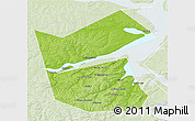 Physical 3D Map of Ilyinskiy, lighten