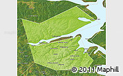 Physical 3D Map of Ilyinskiy, satellite outside