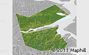 Satellite 3D Map of Ilyinskiy, lighten, desaturated