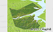 Satellite 3D Map of Ilyinskiy, physical outside
