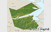 Satellite 3D Map of Ilyinskiy, shaded relief outside