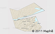 Shaded Relief 3D Map of Ilyinskiy, cropped outside