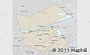 Shaded Relief 3D Map of Ilyinskiy, desaturated