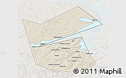 Shaded Relief 3D Map of Ilyinskiy, lighten