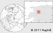 Blank Location Map of Ilyinskiy, highlighted grandparent region