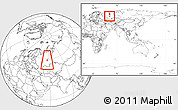 Blank Location Map of Ilyinskiy, highlighted parent region, within the entire country