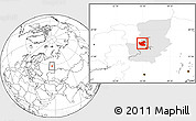 Blank Location Map of Ilyinskiy, highlighted parent region