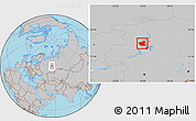 Gray Location Map of Ilyinskiy