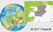 Physical Location Map of Ilyinskiy, highlighted parent region, highlighted grandparent region
