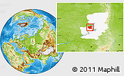 Physical Location Map of Ilyinskiy, highlighted parent region
