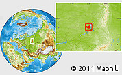Physical Location Map of Ilyinskiy