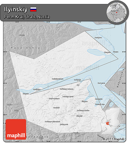 Gray Map of Ilyinskiy