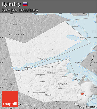Gray Map of Ilyinskiy